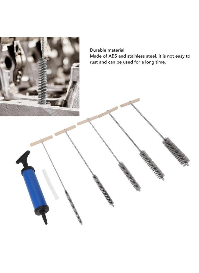 Thoraya - Pipe Cleaning Brush Set 8mm 12mm 16mm 20mm 25mm with Blower Drill Hole Cleaning Brush for Tube Cleaning - Image 1