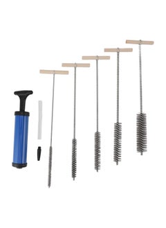 Pipe Cleaning Brush Set 8mm 12mm 16mm 20mm 25mm with Blower Drill Hole Cleaning Brush for Tube Cleaning