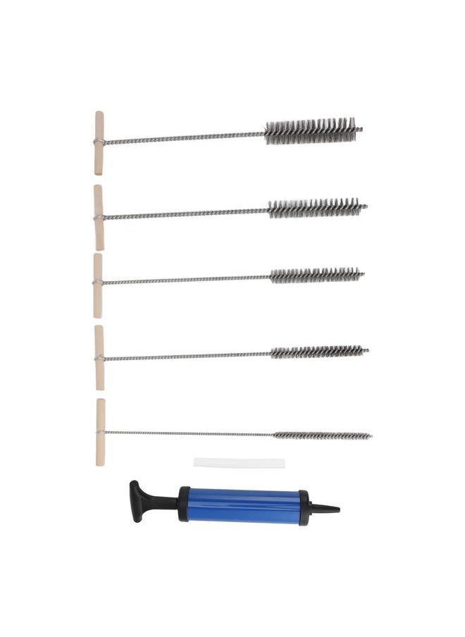 Thoraya - Pipe Cleaning Brush Set 8mm 12mm 16mm 20mm 25mm with Blower Drill Hole Cleaning Brush for Tube Cleaning - Image 1