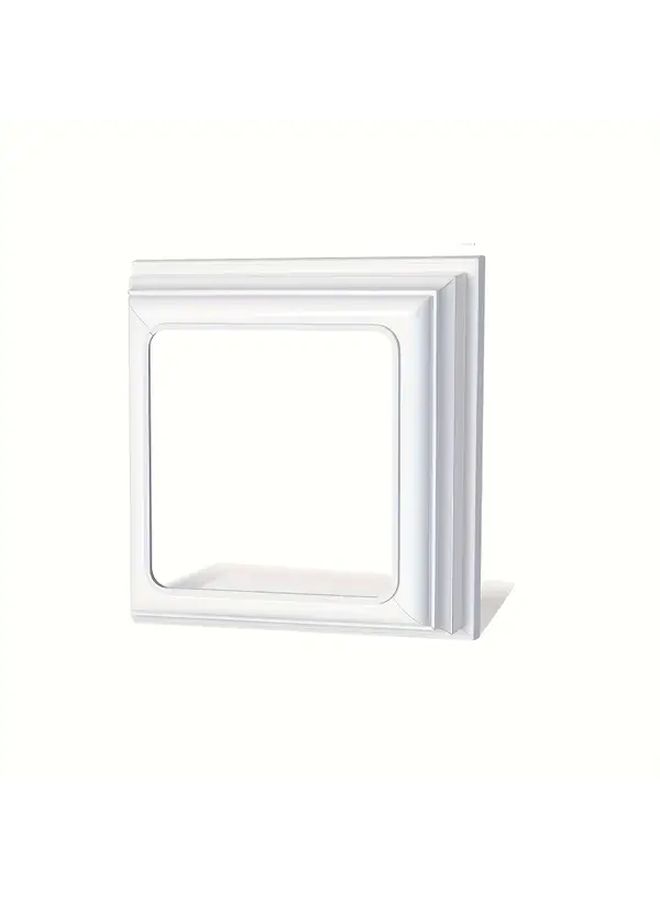 2Pcs White Plastic Column Sleeves For Wooden Vinyl Columns Stair Handrails Fence Deck - Image 2