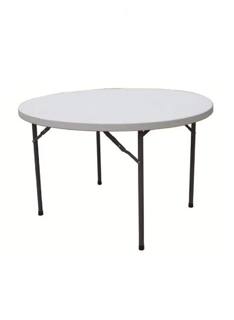 Generic Portable Folding Plastic Round Table 121x72cm  - Image 1