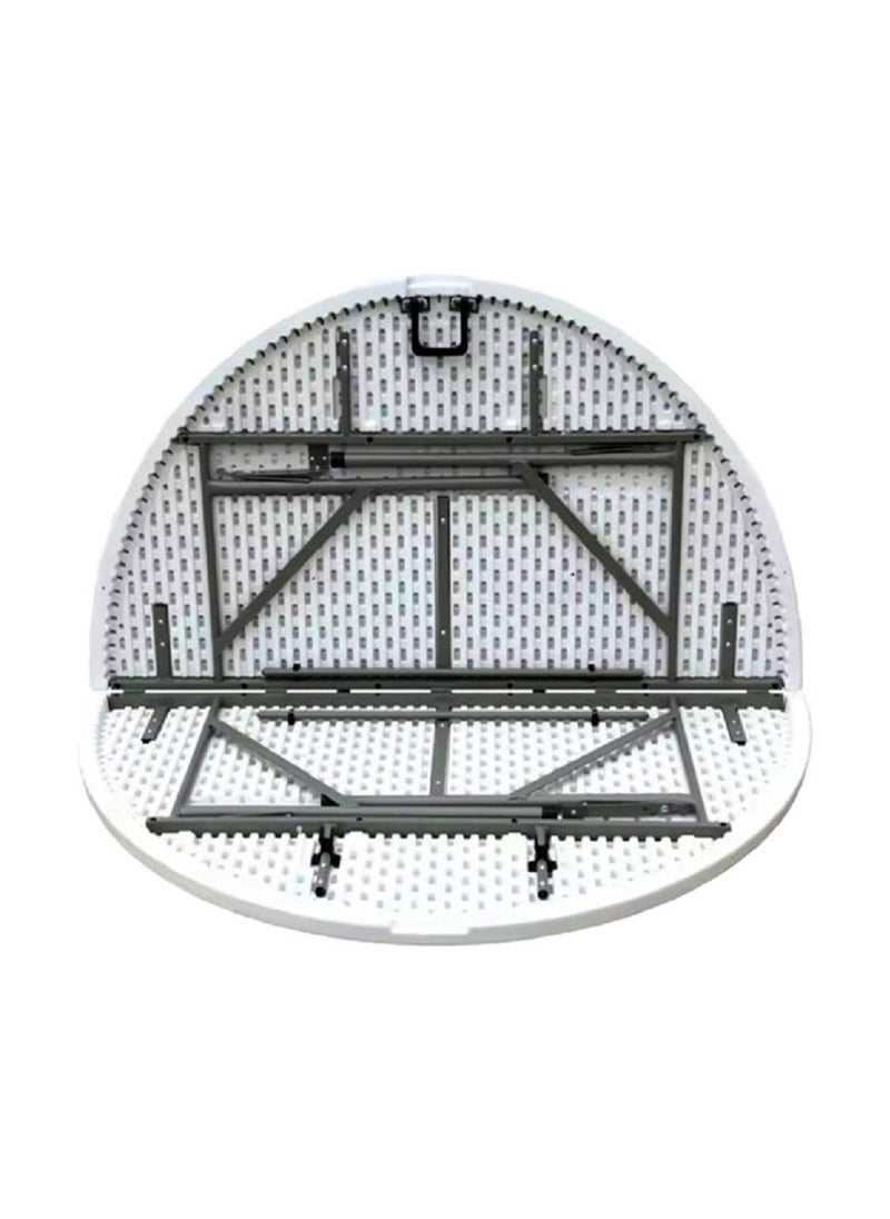Generic Portable Folding Plastic Round Table 121x72cm  - Image 3