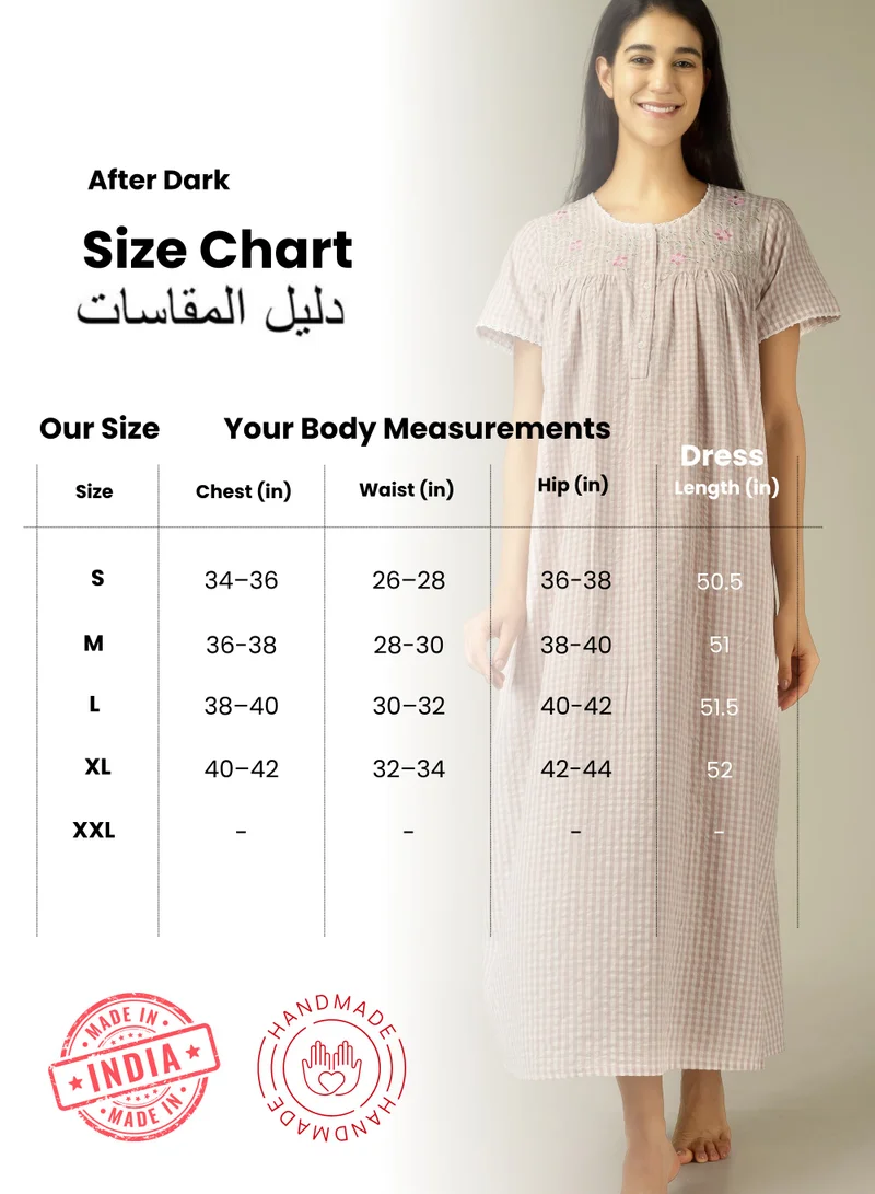 After Dark Simone, Embroidered Nightdress