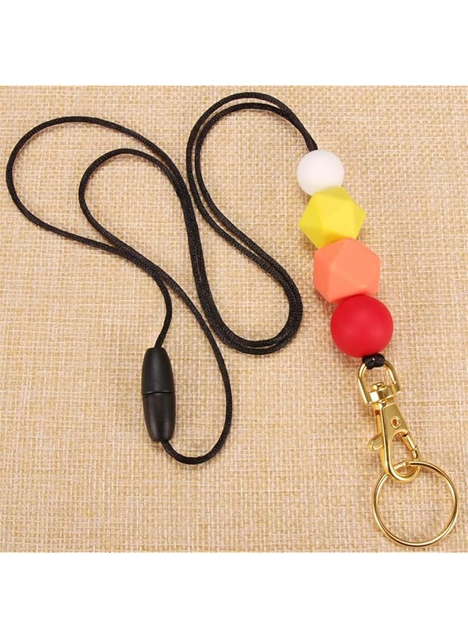 إيروريكس حبل أنيق من السيليكون مع خاصية أمان قابلة للانفصال، مثالي للمعلمات والممرضات والطلاب لحمل شارات الهوية والمفاتيح - Image 3