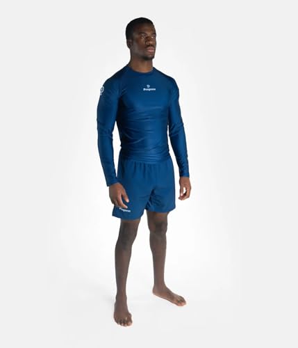 Progress Jiu Jitsu Academy Long Sleeve Sleeve Rashguard Comfortable and Durable BJJ Rash Guard Flexible Rash Guard for Grappling MoistureWicking Compression Tops for Men and Women Navy M - Image 3