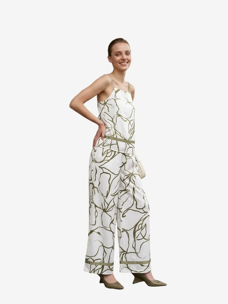 ماي فاشن MY FASHION Lyocell Satin Two-Piece Coord