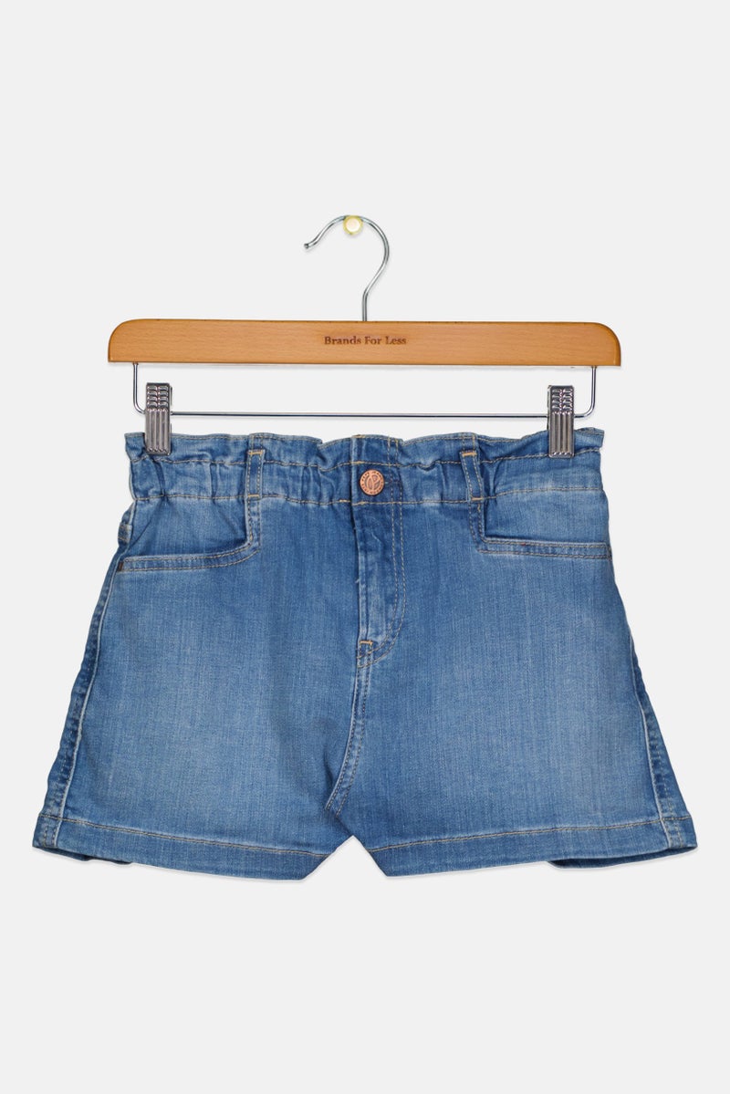 Pepe Jeans شورت جينز مغسول للبنات، أزرق - Image 1