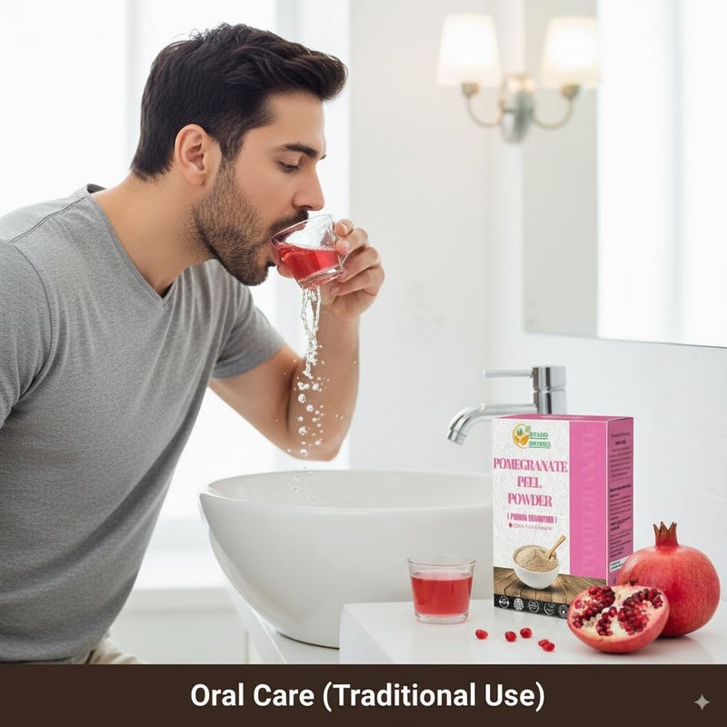 Herbs Botanica Pomegranate Peel Powder 100% Pure & Natural Pomegranate Powder for Herbal Tea, Skincare & DIY Beauty Finely Ground, Additive-Free, Resealable Pack 5.3 oz - Image 5