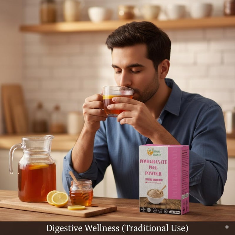 Herbs Botanica Pomegranate Peel Powder 100% Pure & Natural Pomegranate Powder for Herbal Tea, Skincare & DIY Beauty Finely Ground, Additive-Free, Resealable Pack 5.3 oz - Image 4