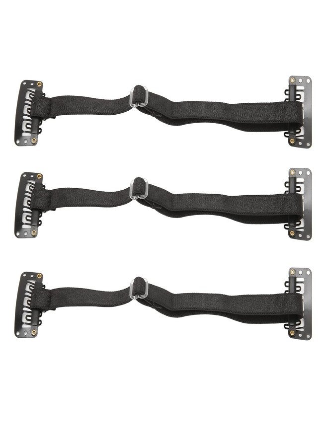 Jiawu Facelift Bands with Clips, 3Pcs Instant Face Hair Bands with Clips for Girls, Face Tape Band Adjustable Elastic Face Stretching Strap for Women, Lifting Bands - Image 4