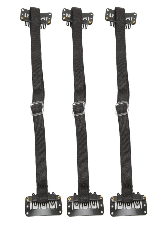 Jiawu Facelift Bands with Clips, 3Pcs Instant Face Hair Bands with Clips for Girls, Face Tape Band Adjustable Elastic Face Stretching Strap for Women, Lifting Bands - Image 3