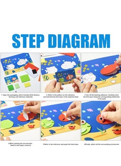 Aideli 12-Pack Cartoon 3D EVA Stickers for Kids, DIY Handmade Toy & Craft Materials, Fun Creative Stickers for Children，Gifts for Ages 3, 4, 5, 6, 7  - Image 5