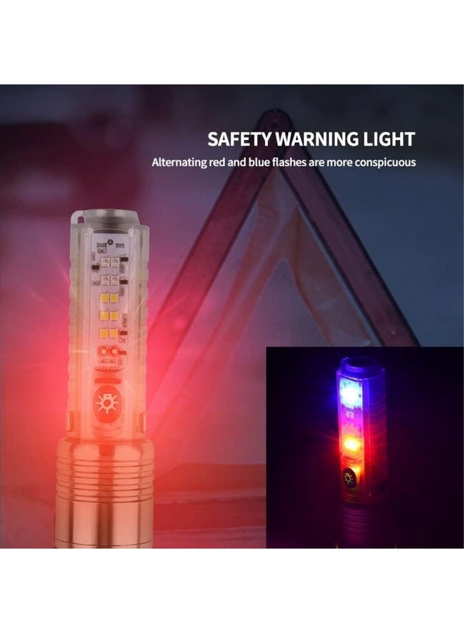 520A Rechargeable LED Flashlight with Type C Charging, 8 Lighting Modes, UV Light, Side Work Light, Portable Hand Torch for Camping, Emergency, Inspection, Hiking and Home Use ERPC520A - Image 5