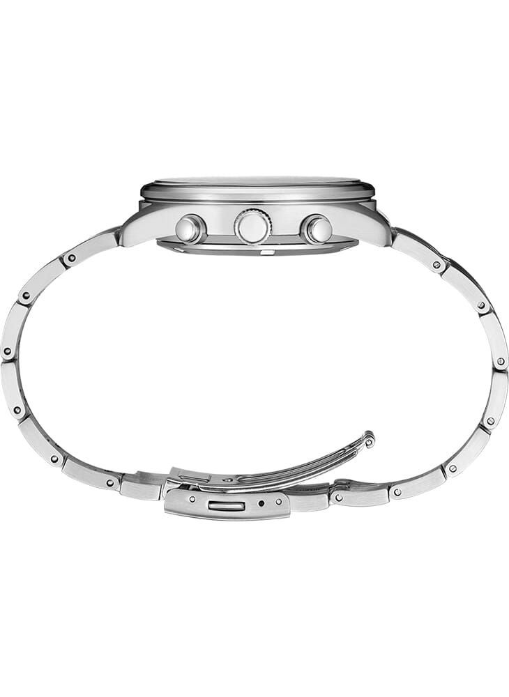 Seiko ساعة سيكو دريس كرونوغراف للرجال SSB429P1، فضي - Image 2