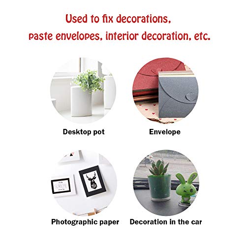 BUSOHA 350 PCS Clear Removable Sticky Adhesive Putty, Reusable Transparent Double Sided Round Nano Gel Mat for Wall, Metal, Glass, Ceramic, Wood - Image 5