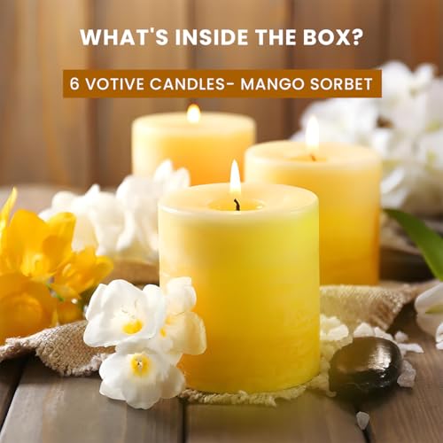 Iris Home Fragrances Scented Votive Candles Refill (Mango Sorbet) - Image 2