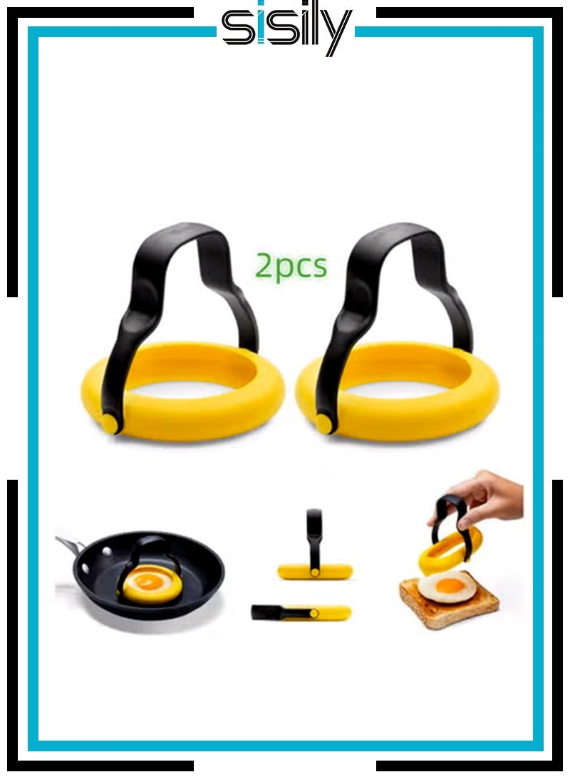 سيسلي قطعتان من حلقات البيض المانعة للتسرب، حلقة بيض 3 في 1 تقلب، ترفع، تقدم، حلقة بيض مريحة وسهلة - Image 1