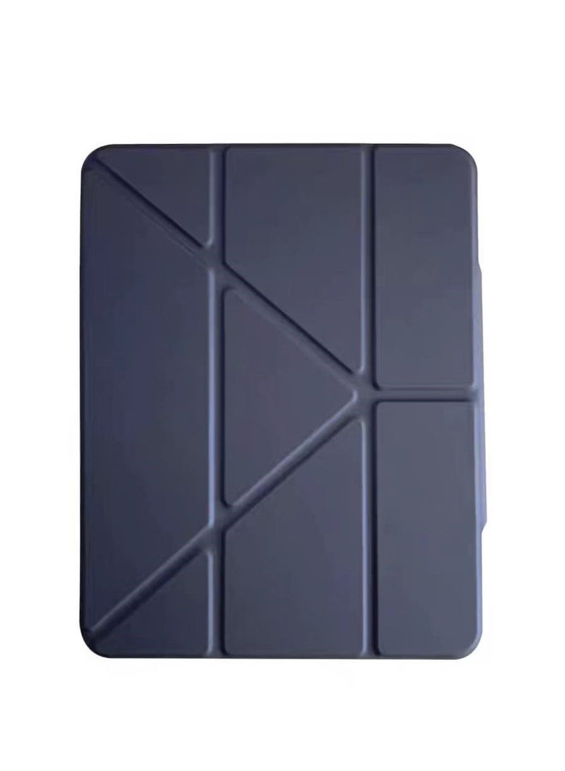 عام جراب واضح متوافق مع آيباد برو 13 إنش 2024 (الجيل السابع، M4)، يتميز بغطاء ذكي يمكن طيه بشكل Y مع لوحة خلفية شفافة، وفتحة للقلم وحامل متعدد المشاهدة. - Image 1