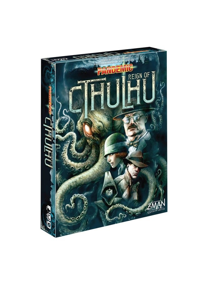 Z-Man Games Pandemic Reign of Cthulhu Board Game for Adults and Family | Cooperative | Ages 14+ | 2 to 4 players | Average Playtime 40 minutes | Made by Z-Man Games  - Image 1