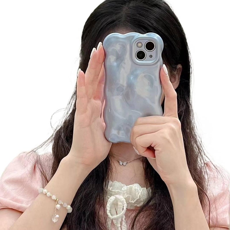 غطاء واقي، Mist Blue، مقاوم للصدمات لـ iPhone 14 / 14 Plus / 14 Pro / 14 Pro Max باللون الأزرق - Image 1
