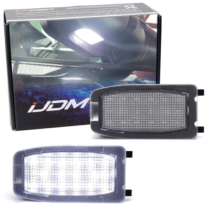 iJDMTOY White LED Under Side Mirror Puddle Lights Compatible With Land Rover Range Rover Range Rover Sport LR2 LR3 LR4 Powered by 18 pcs White SMD LED Lights