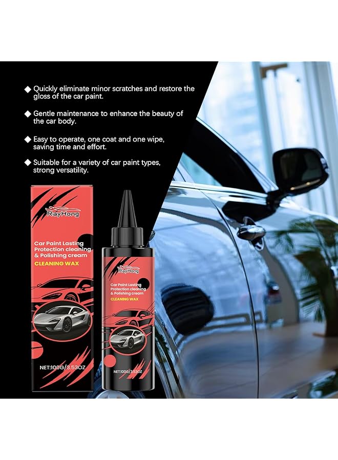 KASTWAVE Scratch Remover For Vehicles, Nano Sparkle Car Scratch Remover Paste, Quick Repairing Scratch, Car Scratch Repair Paste Polishing Wax, Suitable For Various Scratches On Cars, 100G - Image 5