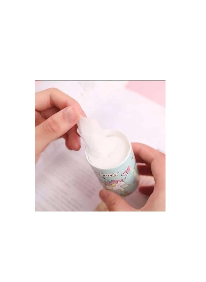 Portable Mini Wet Wipes Dispenser Tin Can with Chain, Travel Size - Assorted Shape And Color (30pcs)