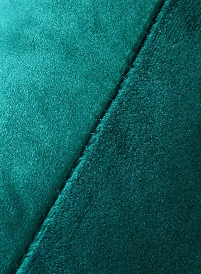 NiNi ALL Decorative Throw Pillow Covers Velvet Soft for Couch Sofa Bedroom Living Room Outdoor Pack of 2 18x18 Inch Teal - Image 5