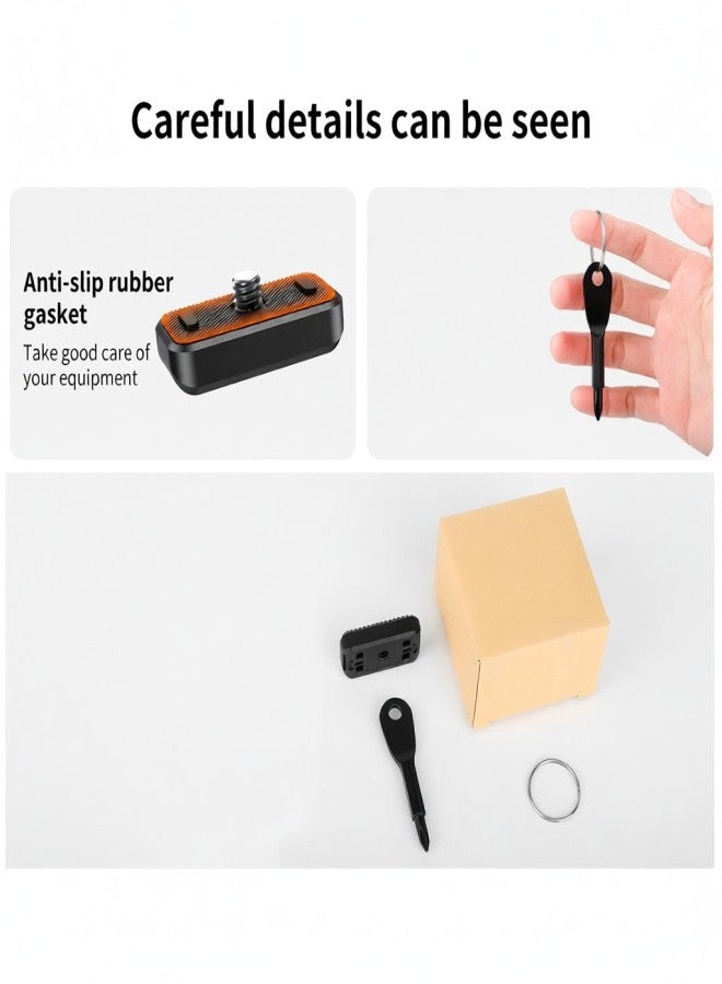 في ار اي جي قاعدة محول VRIG AC19 3 في 1 مغناطيسية سريعة الفك، بديل لحامل الكاميرا Insta360 X4 - Image 4