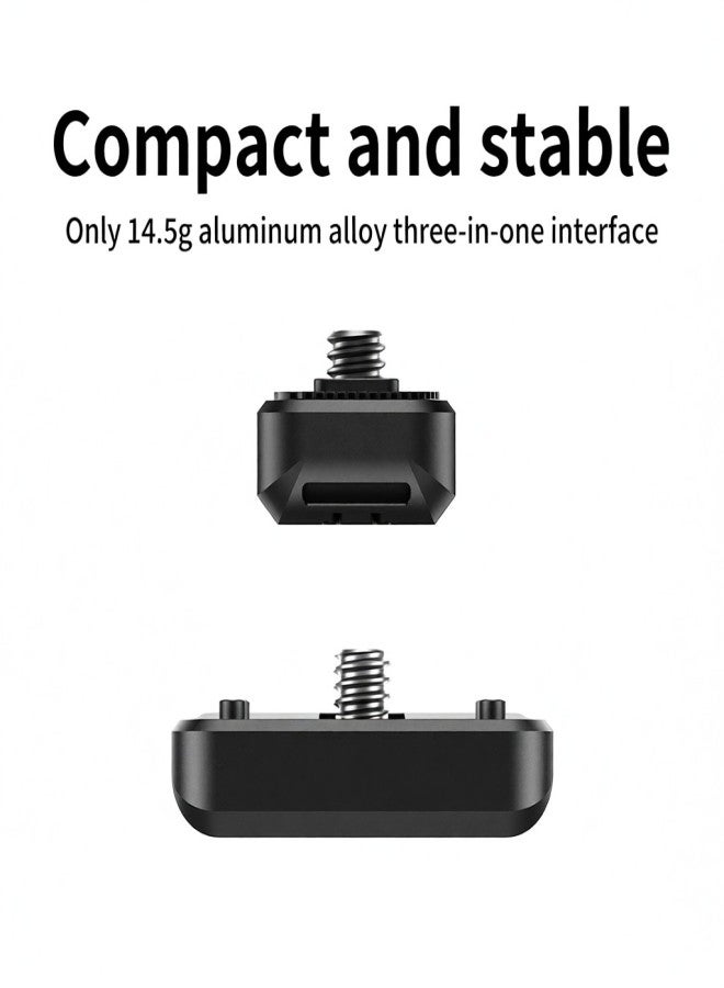 في ار اي جي قاعدة محول VRIG AC19 3 في 1 مغناطيسية سريعة الفك، بديل لحامل الكاميرا Insta360 X4 - Image 3
