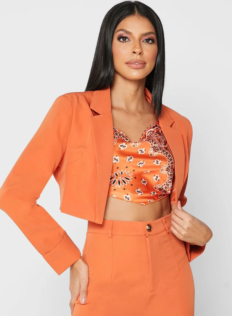 PUBLIC DESIRE Cropped Tux Blazer