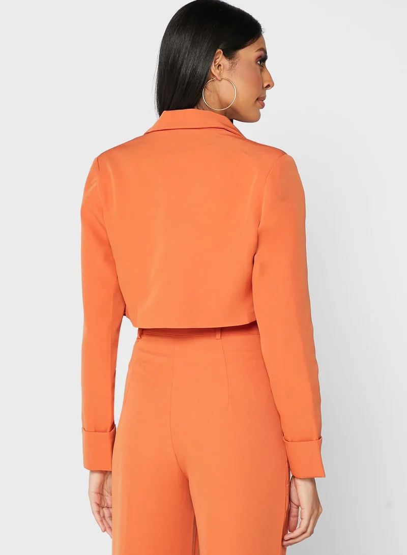 PUBLIC DESIRE Cropped Tux Blazer