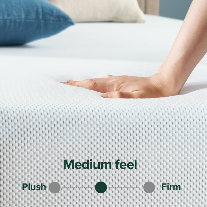 Zinus 8 Inch Green Tea Cooling Memory Foam Mattress [New Version], Full, Fiberglass Free, Medium Firmness, Cooling Gel Foam, Certified Safe Foams & Fabric, Mattress in A Box - Image 4