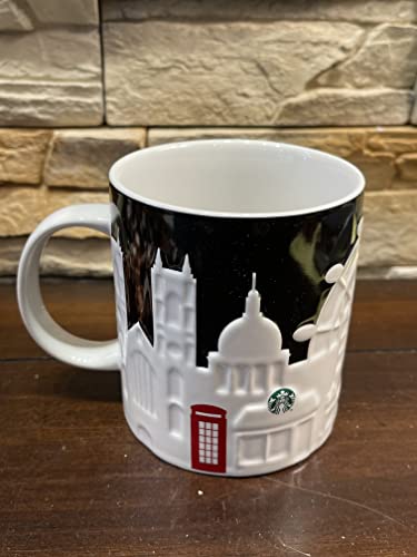 STARBUCKS London Mug with Relief Design Height 10.5 cm Diameter 9.3 cm Stoneware Dishwasher and Microwave Safe - Image 3