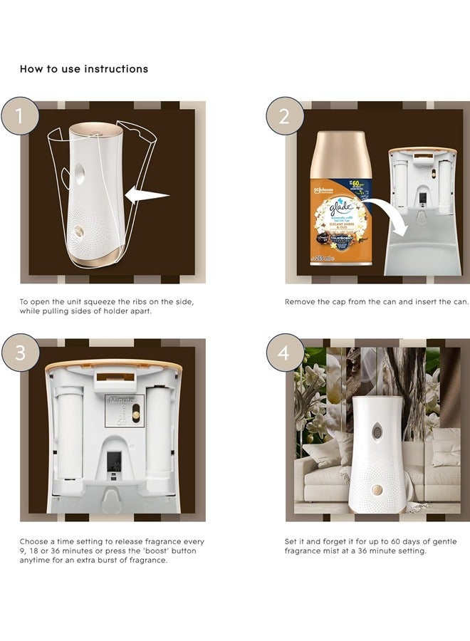 Glade Automatic Spray Holder With Elegant Amber & Oud Air Freshener - Image 5