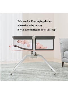 Gonice Gonice 3 in 1 Rocking Bassinet & Baby Bassinet Bedside Crib, One-Second Convert Travel Portable Bassinet Newborn Baby，Baby Cribs,Baby cradle,automatic rocking bed  - Image 4
