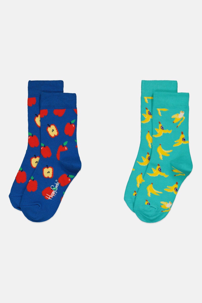 Happy Socks Toddlers Boy 2 Pairs Allover Print Socks, Multicolor - Image 3