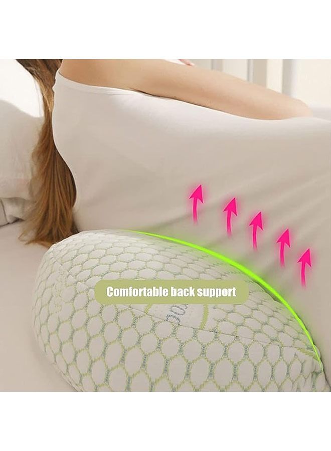 Extended Pregnancy Pillow for Sleeping, 2023 NEW Adjustable Comfort Full Body Pillow, Support Pillow for Pregnant, Maternity & Body Pillow, Nursing Pillow, Removable, Washable Cover (Green)  - Image 2