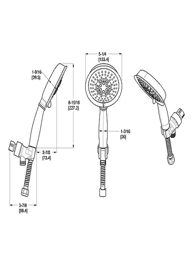 Pfister LG16-CB0K Avalon Handshower with Cradle 1.8 gpm Brushed Nickel - Image 2