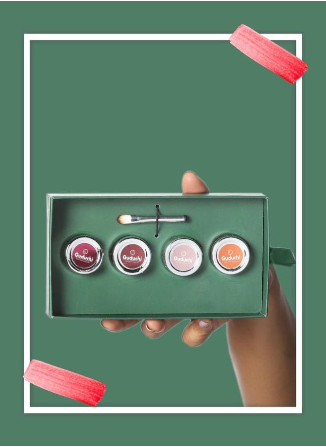 Guduchi - Ayurveda 3 in 1 Tint | Creme Tint for Lip, Cheek and Eye | 4 Shades - High Pigmentation and Lightweight | Hydrating and Moisturizing Formula | with Vitamin E, Castor Oil  and Three types of Wax | Free from Paraben, Mineral Oils, Silicones and Cruelty - Image 1
