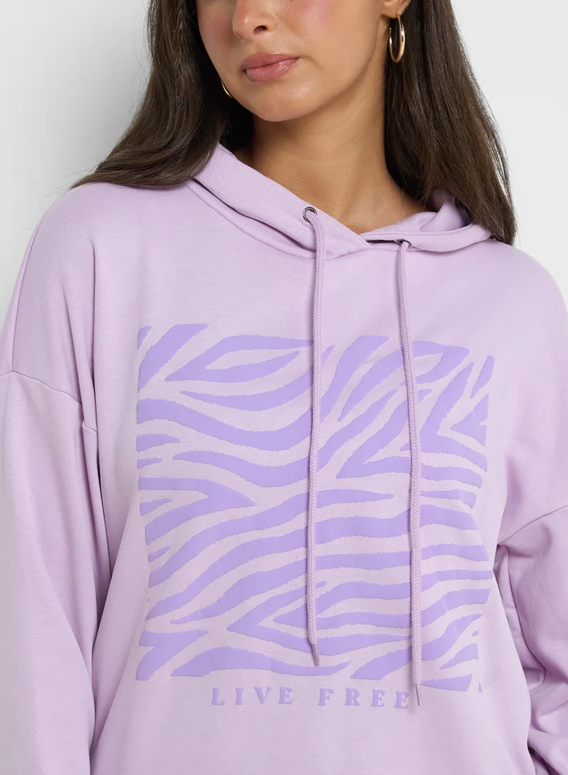 Ginger Graphic Pullover Hoodie