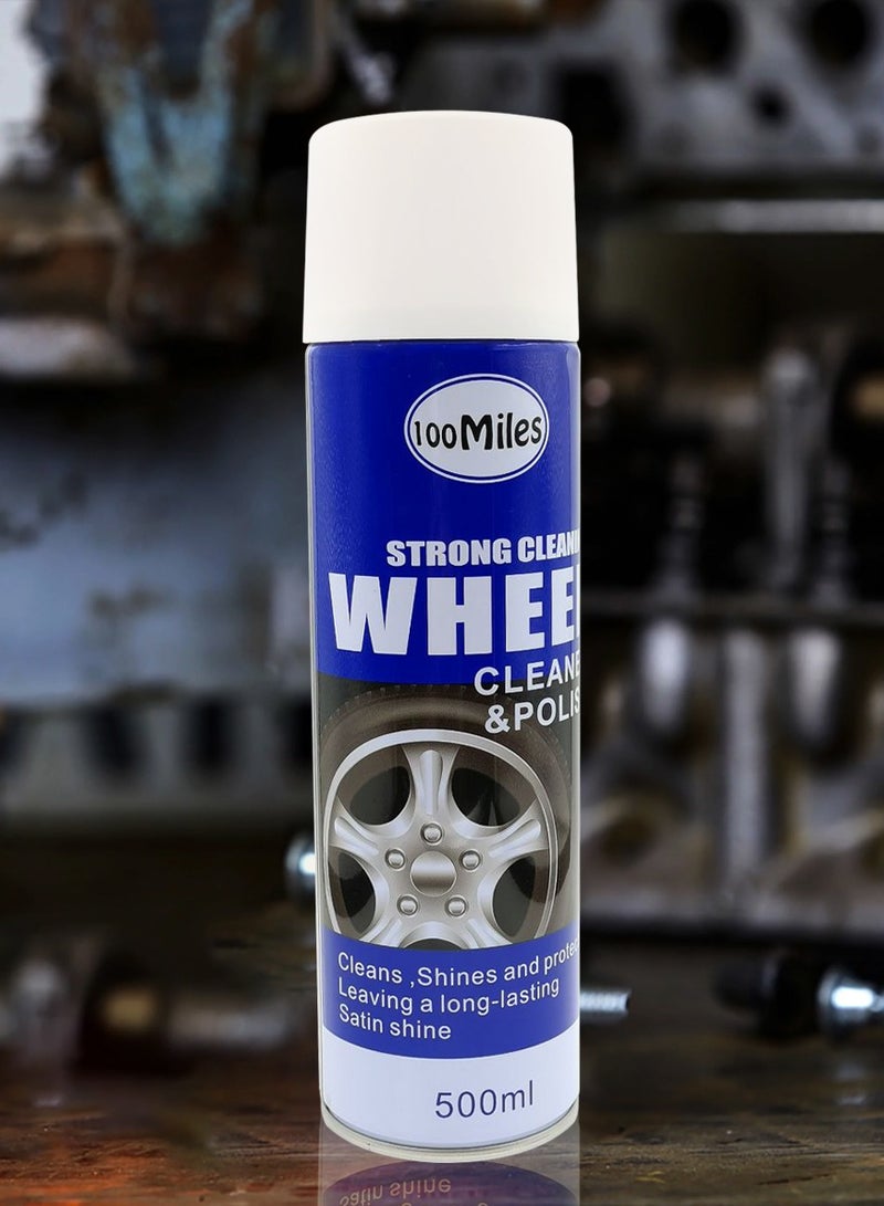100Miles 100 Miles Wheel Cleaner And Polish The Road to a Long-Lasting Satin Shine 500ml - Image 4