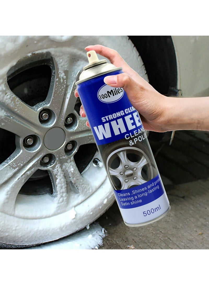 100Miles 100 Miles Wheel Cleaner And Polish The Road to a Long-Lasting Satin Shine 500ml - Image 3