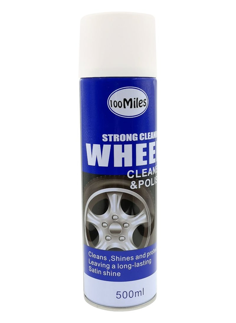 100Miles 100 Miles Wheel Cleaner And Polish The Road to a Long-Lasting Satin Shine 500ml - Image 2