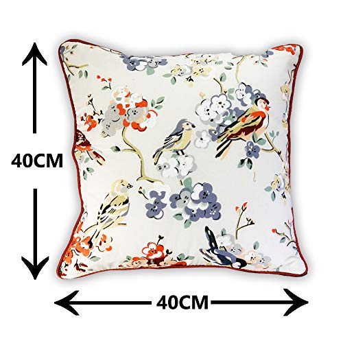 IM FAB Cotton Printed Cushion Cover/Pillow Cover. (16x16 Inches, Rust) - Image 4