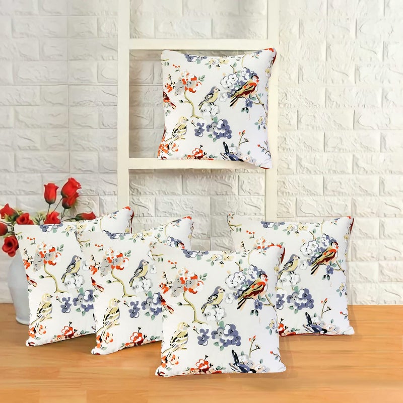 IM FAB Cotton Printed Cushion Cover/Pillow Cover. (16x16 Inches, Rust) - Image 5