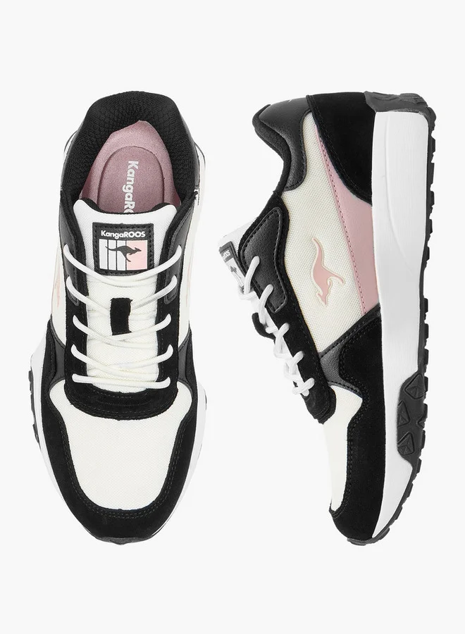 كانغاروس Women's Panelled Lace-Up Sports Shoes
