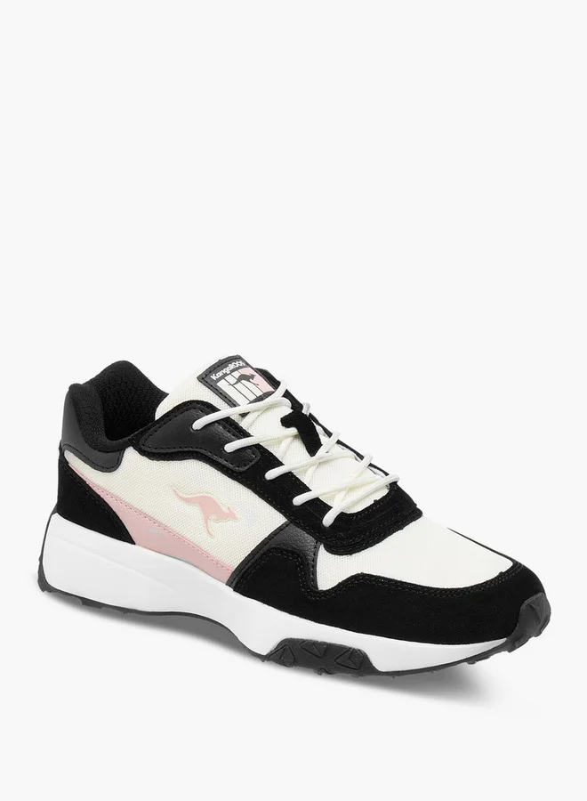 كانغاروس Women's Panelled Lace-Up Sports Shoes