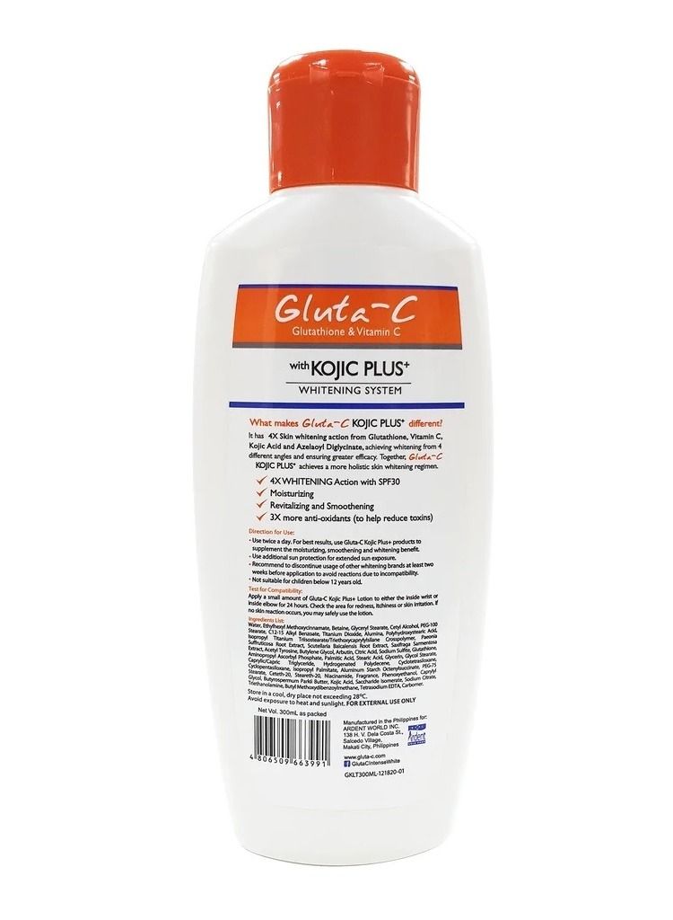 Gluta C Kojic Plus+ SPF 30 Body Lotion 300ml - Image 2
