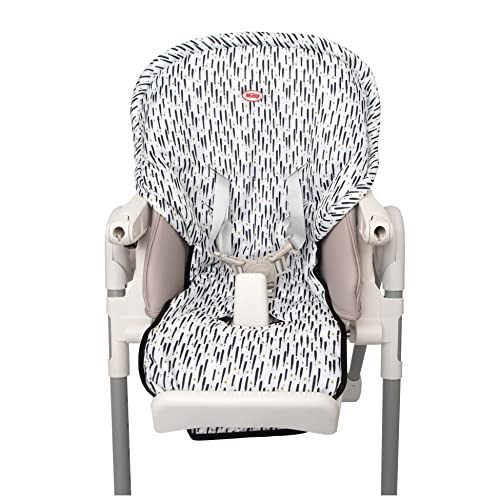 Nuby Baby High Chair Cover Protects from Spills and Crumbs Water Resistant for Easy Cleanup Brush Strokes Print - Image 1